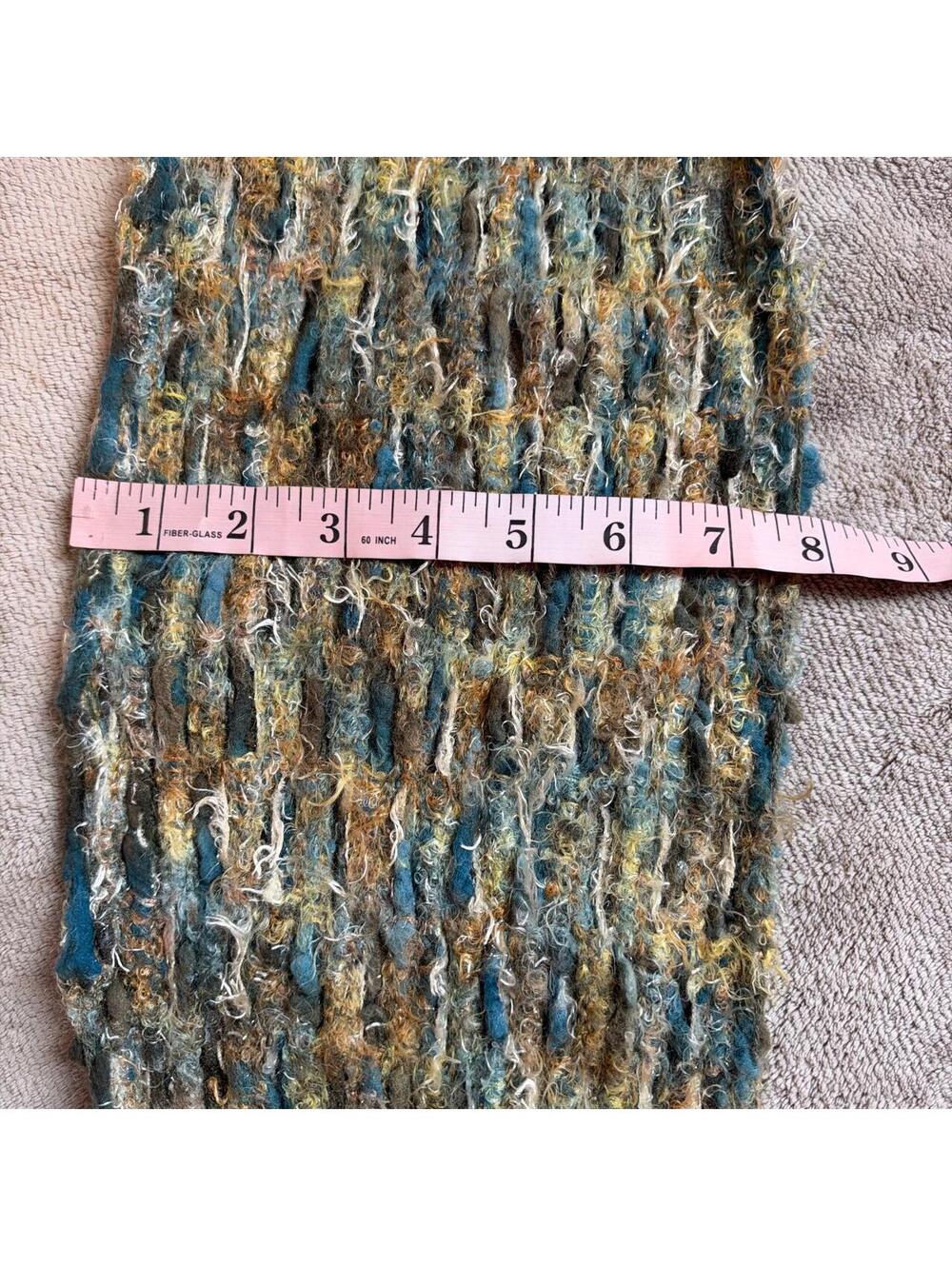 Christopher & Banks Chunky Knit fairycore long Fringe Scarf - Picture 5 of 5